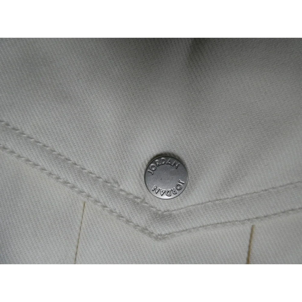 Nike‎ Air Jordan Renegade Women's White Canvas Jacket FN5674-133 Size Medium New